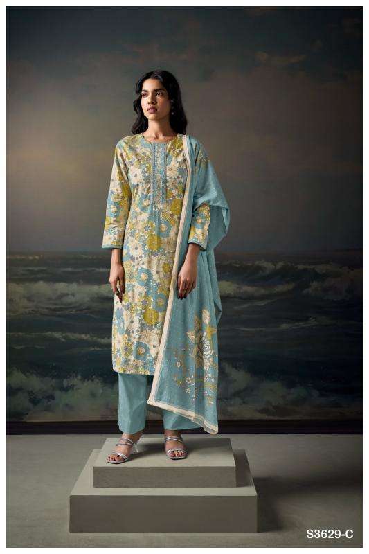 Ganga chahana 3629 Dress material manufacturers in Kolkata