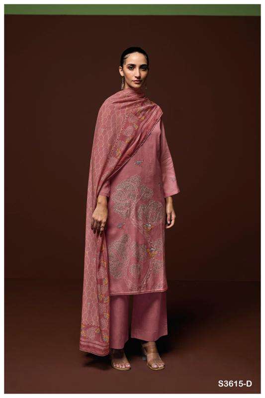 Ganga dyuthi 3615 Designer dress materials wholesale