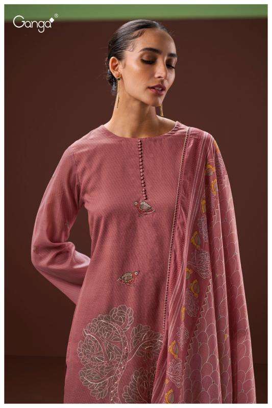 Ganga dyuthi 3615 Designer dress materials wholesale
