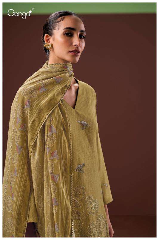 Ganga dyuthi 3615 Designer dress materials wholesale