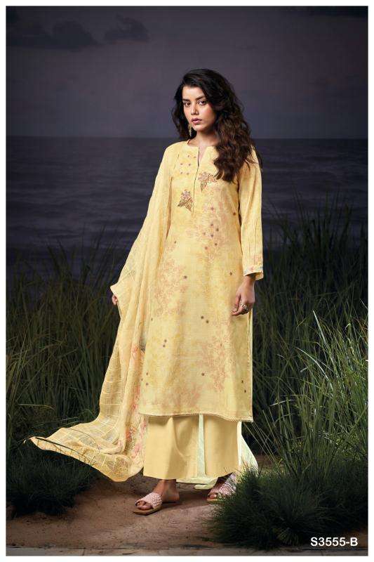 Ganga evanna 3555 Wholesale dress materials in Surat
