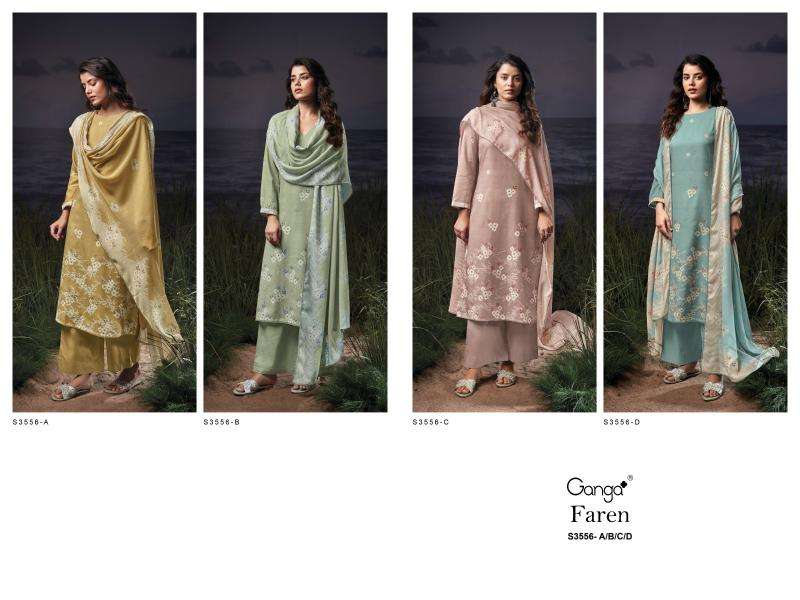 Ganga faren 3556 Wholesale dress materials
