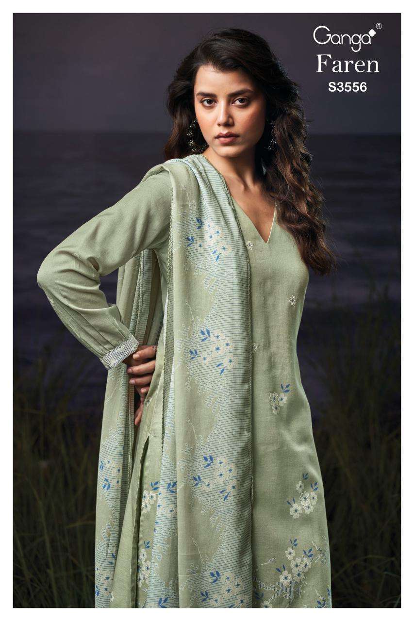 Ganga faren 3556 Wholesale dress materials