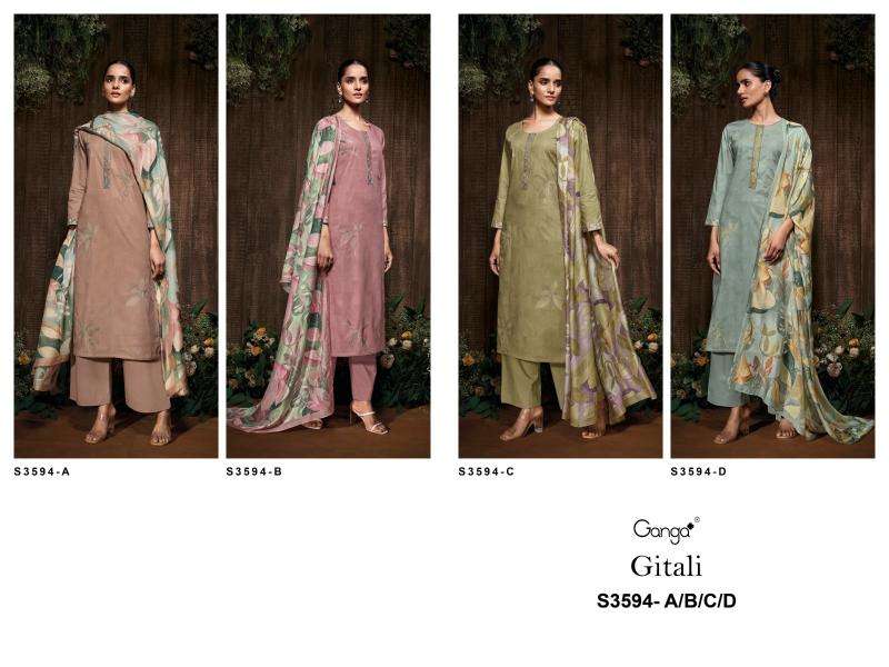 Ganga gitali 3594 Dress material manufacturers in Mumbai