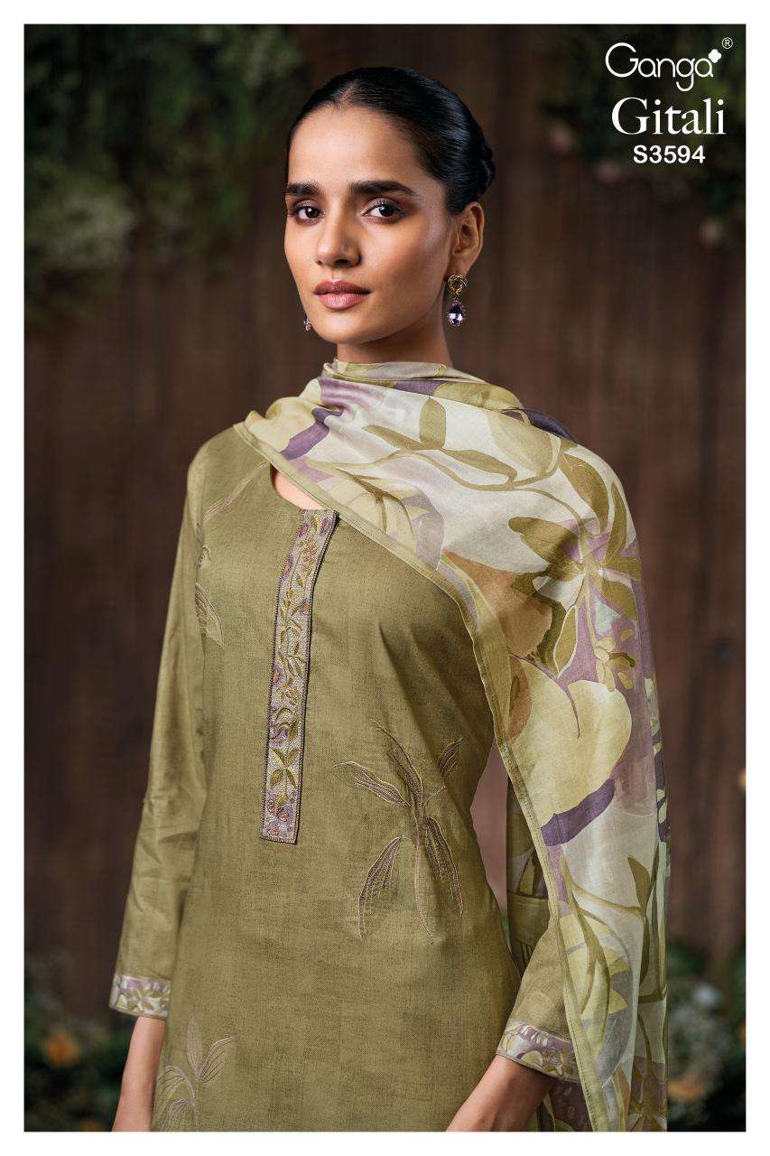 Ganga gitali 3594 Dress material manufacturers in Mumbai