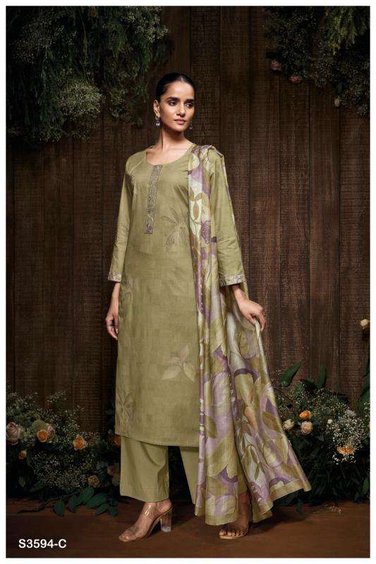 Ganga gitali 3594 Dress material manufacturers in Mumbai