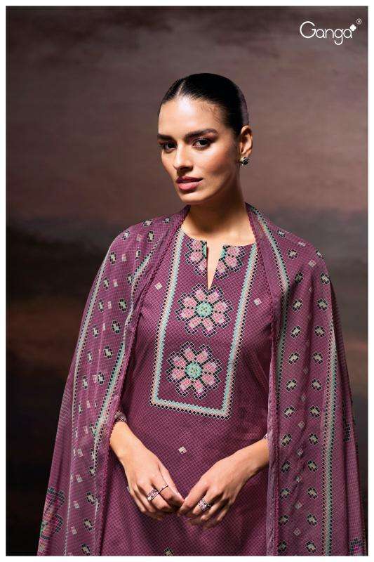 Ganga gulzara 3687 Designer dress materials in Mumbai