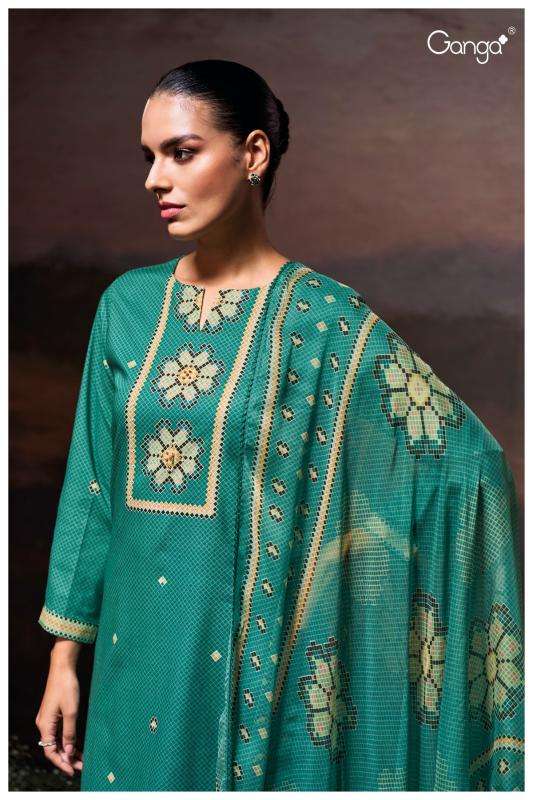 Ganga gulzara 3687 Designer dress materials in Mumbai