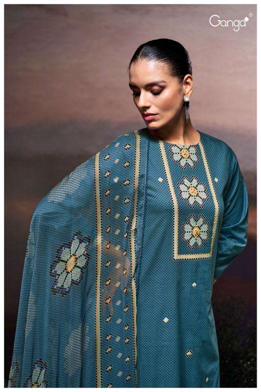 Ganga gulzara 3687 Designer dress materials in Mumbai