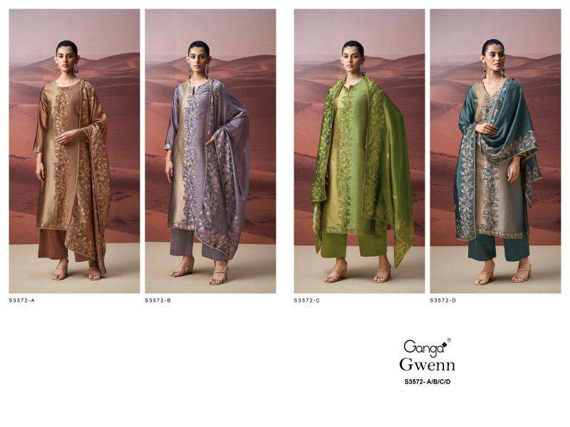 Ganga gwenn 3572 Online dress material shopping