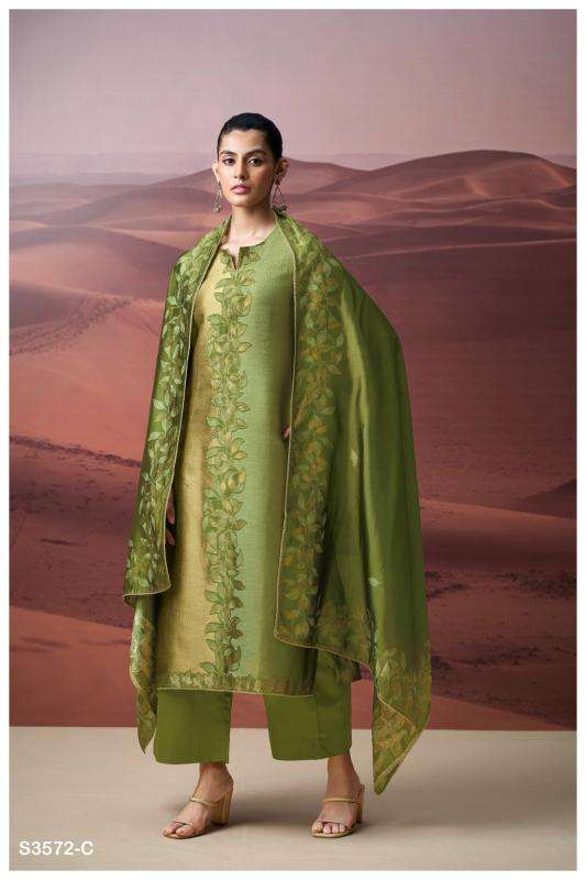 Ganga gwenn 3572 Online dress material shopping