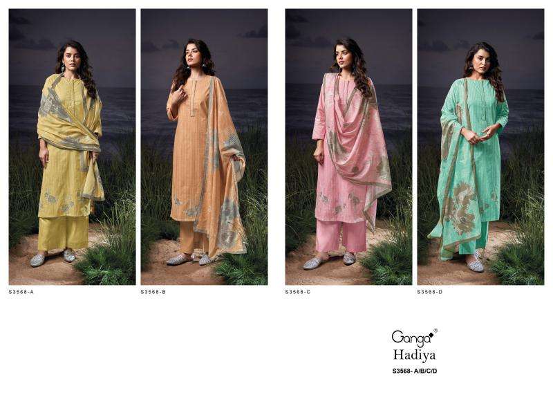 Ganga hadiya 3568 Dress material wholesaler in Kolkata