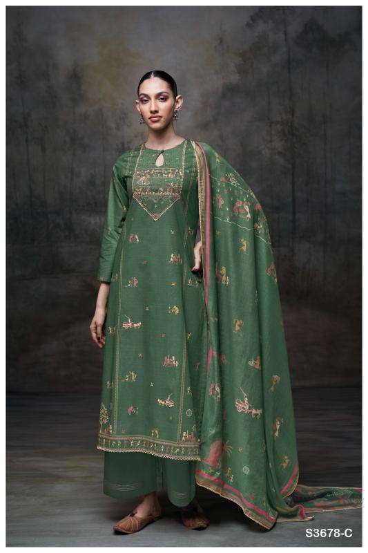 Ganga ipsita 3678 Bulk dress materials in Hyderabad