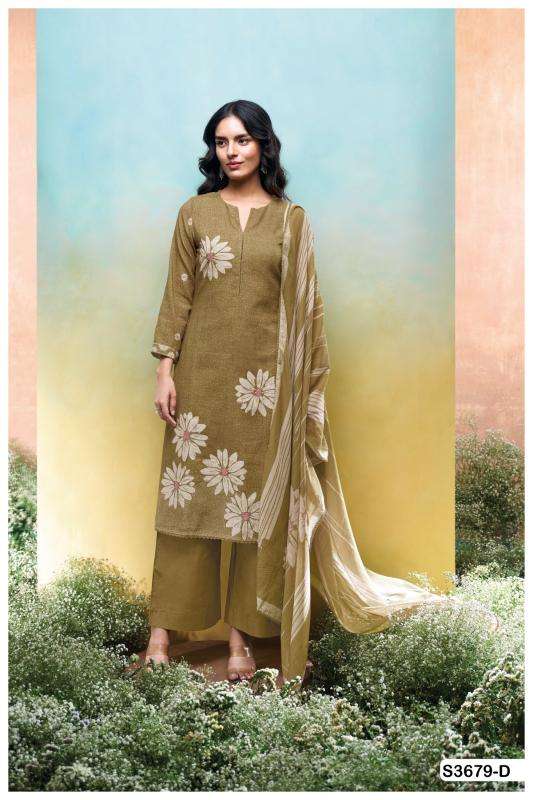 Ganga kalani 3679 Wholesale dress materials in Delhi