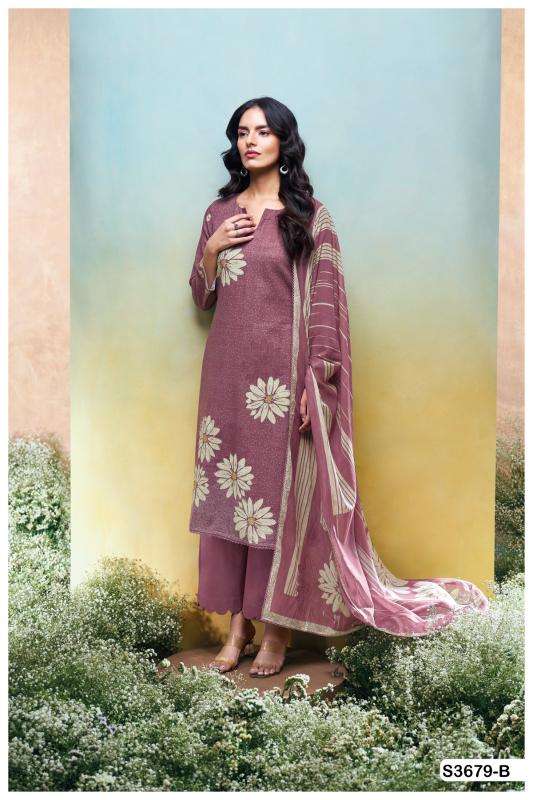 Ganga kalani 3679 Wholesale dress materials in Delhi