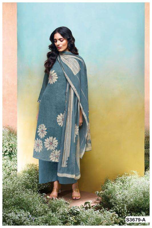 Ganga kalani 3679 Wholesale dress materials in Delhi