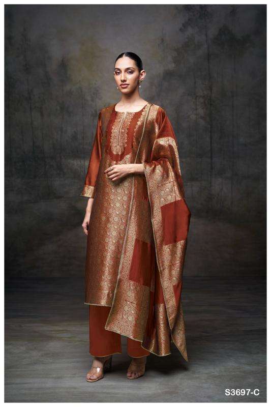 Ganga kimberly 3697 Dress material wholesalers in Bangalore
