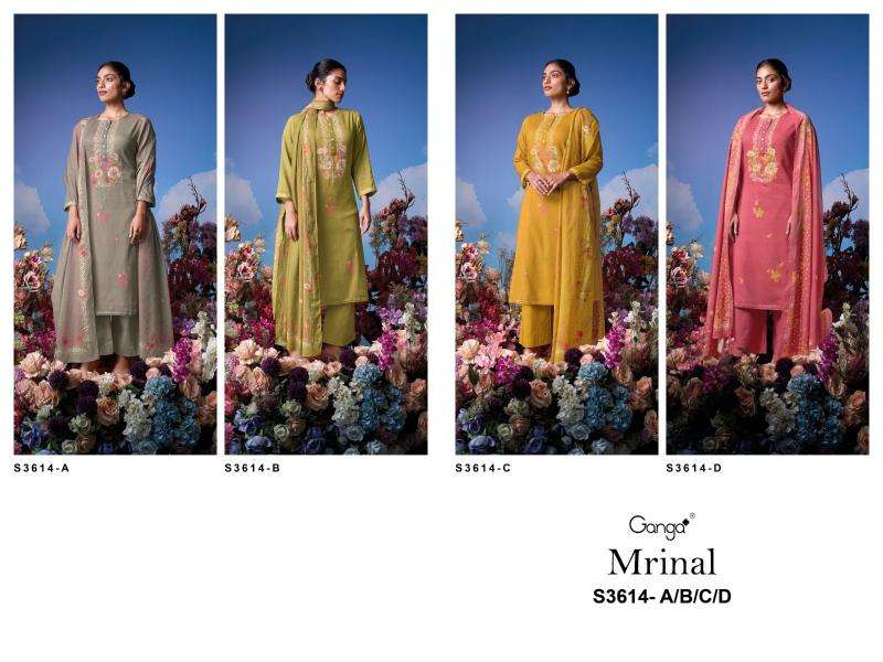 Ganga mrinal 3614 Wholesale dress material suppliers