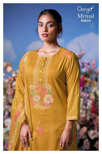 Ganga mrinal 3614 Wholesale dress material suppliers