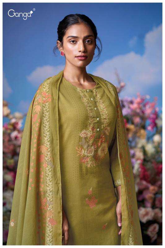 Ganga mrinal 3614 Wholesale dress material suppliers