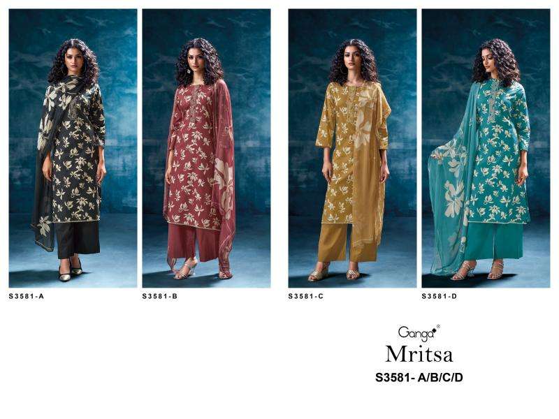Ganga mritsa 3581 Bridal dress material wholesale in Ahmedabad
