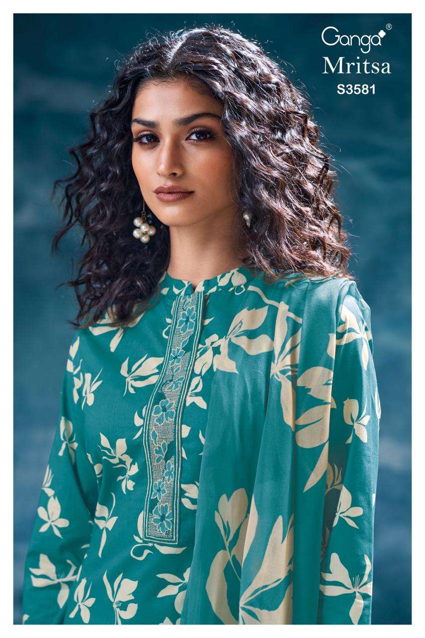 Ganga mritsa 3581 Bridal dress material wholesale in Ahmedabad