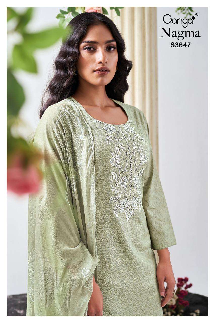 Ganga nagma 3647  Wholesale designer dress materials in Kolkata