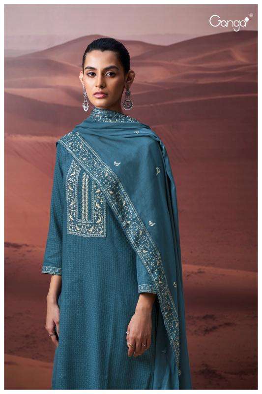 Ganga naysa 3586 Wholesale dress materials supplier