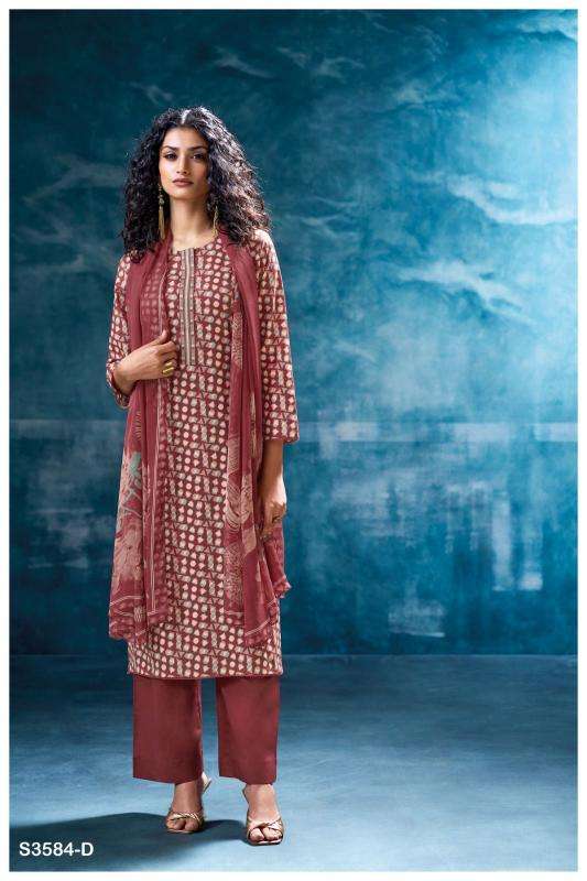 Ganga nivritti 3584 Designer dress materials wholesale