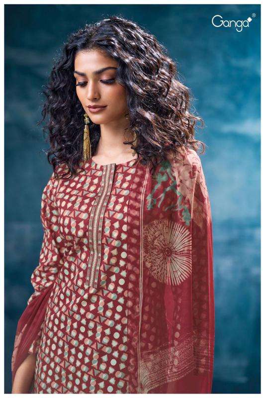 Ganga nivritti 3584 Designer dress materials wholesale