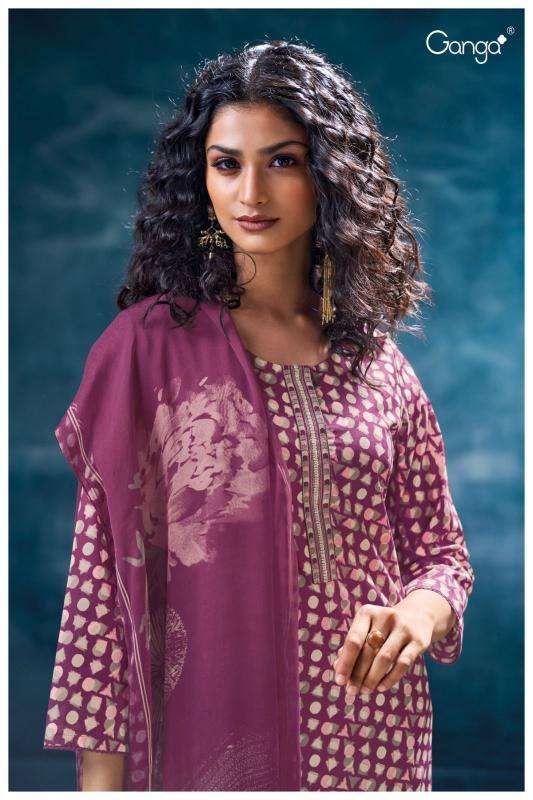 Ganga nivritti 3584 Designer dress materials wholesale