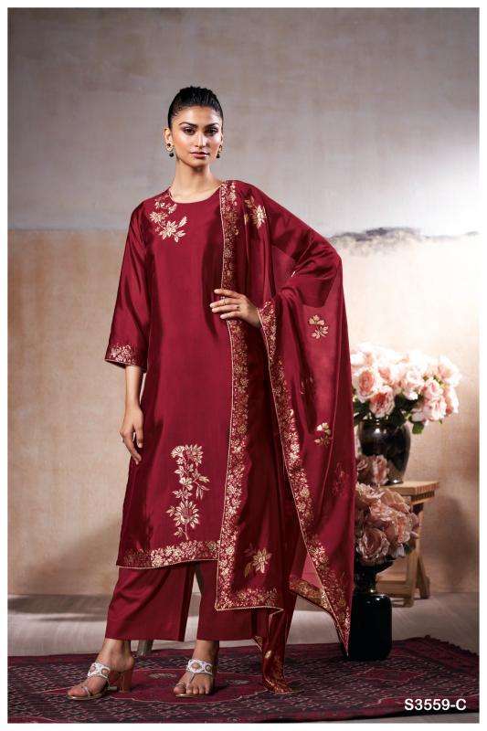 Ganga paulina 3559 Wholesale dress material suppliers in West Bengal