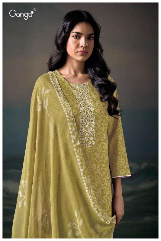 Ganga saarya 3651 Dress material suppliers in Delhi