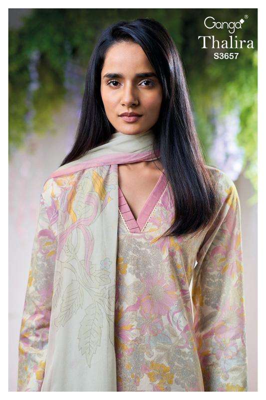 Ganga thalira 3657 Bangalore dress material suppliers