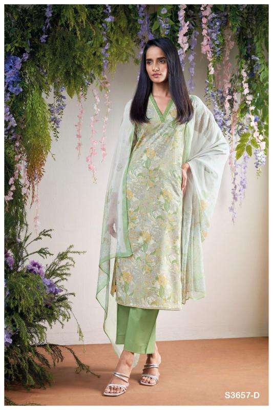 Ganga thalira 3657 Bangalore dress material suppliers