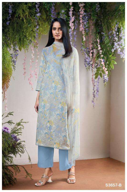 Ganga thalira 3657 Bangalore dress material suppliers