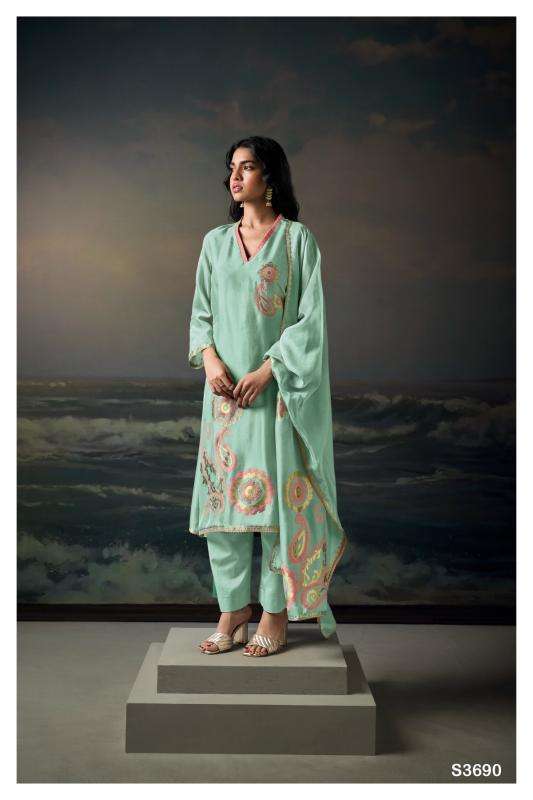 Ganga veds 3690 Ladies dress materials in Hyderabad