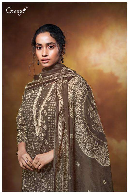 Ganga xara 3634 cotton printed Bulk dress materials suppliers