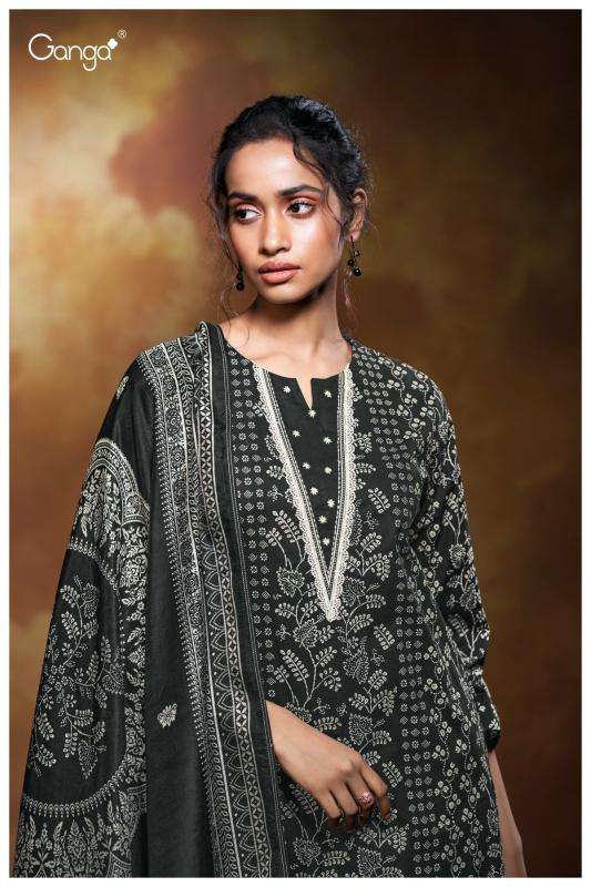Ganga xara 3634 cotton printed Bulk dress materials suppliers