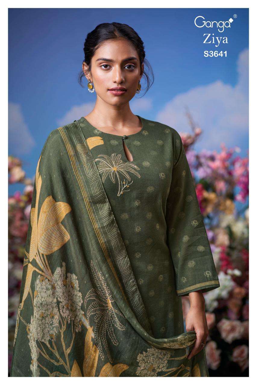 Ganga ziya 3641 Wholesale dress materials online