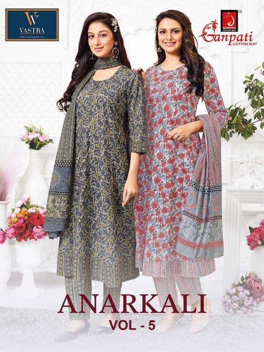 Ganpati anarkali vol-5 Cotton Kurtis Wholesale