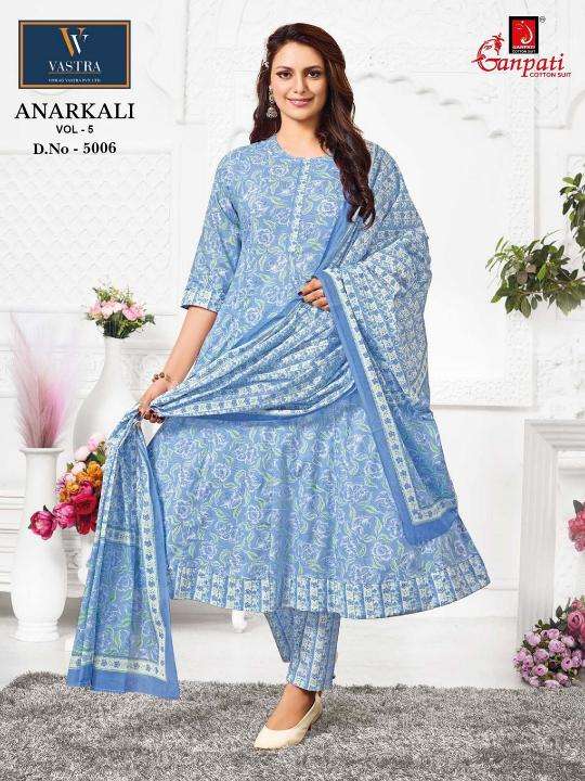 Ganpati anarkali vol-5 Cotton Kurtis Wholesale