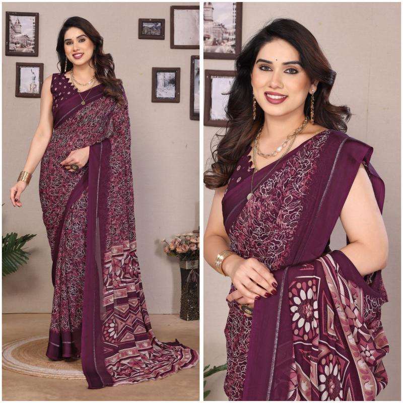 GC bright georgette Saree wholesalers in Mumbai