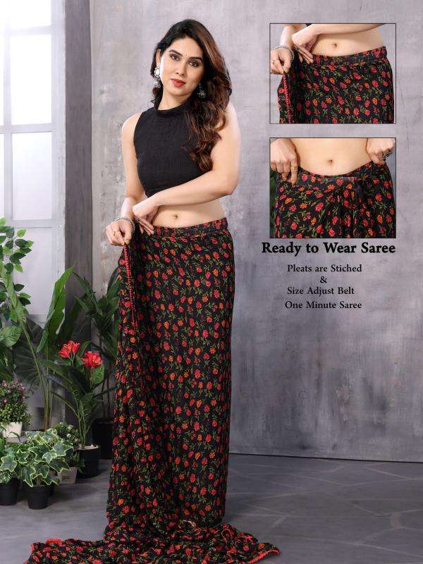 GC georgette with lace work Designer sarees wholesale suppliers