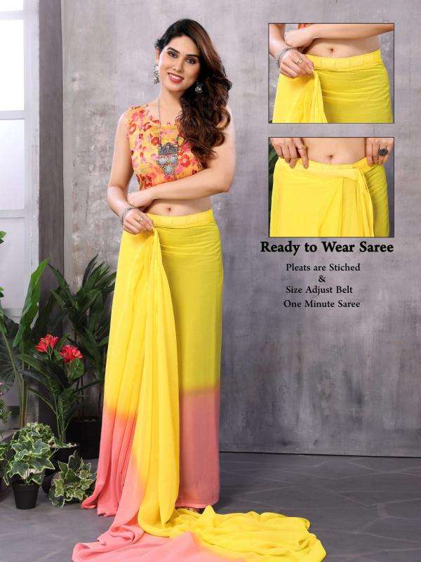 GC georgette with lace work Designer sarees wholesale suppliers