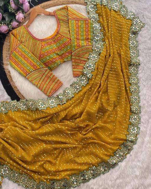 GC pure soft georgette Bulk saree suppliers