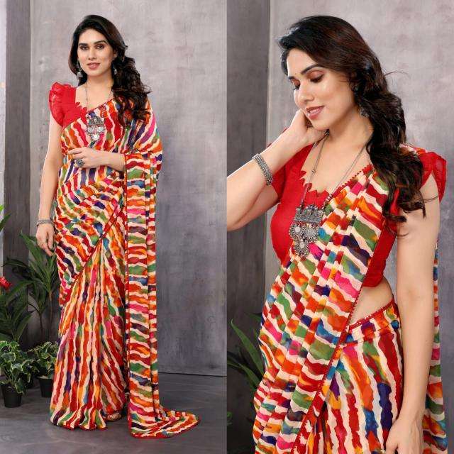 GC ready to wear printed georgette Saree manufacturers in Delhi