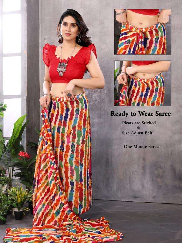 GC ready to wear printed georgette Saree manufacturers in Delhi