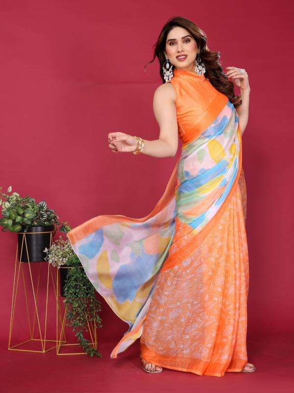 GC soft chiffon printed Printed saree wholesale in Kolkata