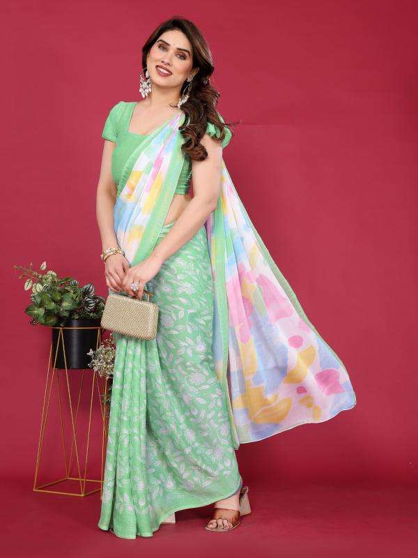 GC soft chiffon printed Printed saree wholesale in Kolkata
